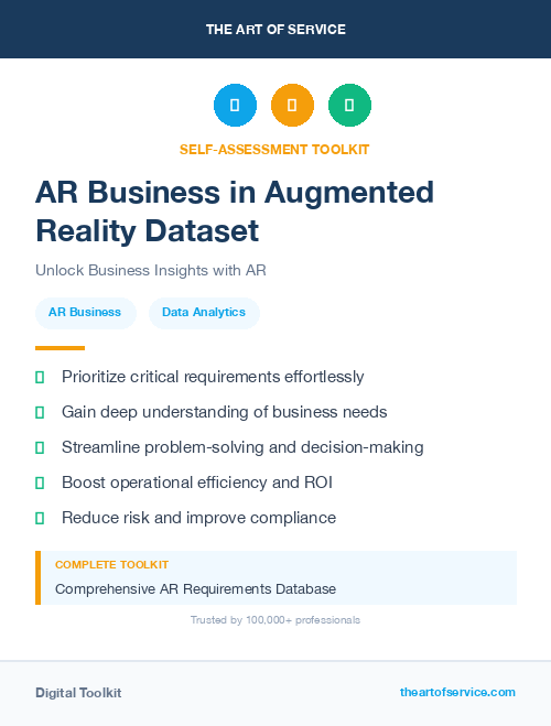 AR Business in Augmented Reality Dataset