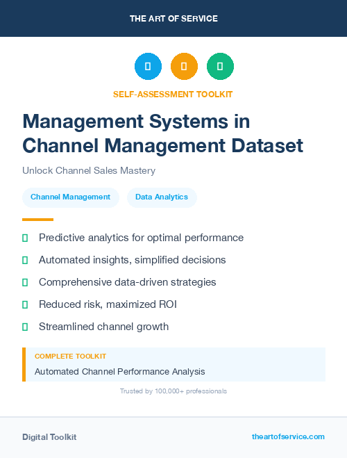 Management Systems in Channel Management Dataset
