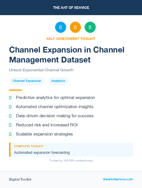 Channel Expansion in Channel Management Dataset