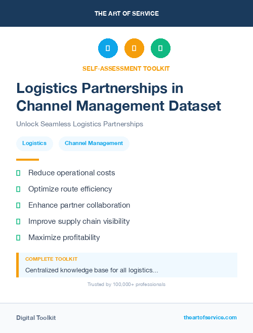 Logistics Partnerships in Channel Management Dataset