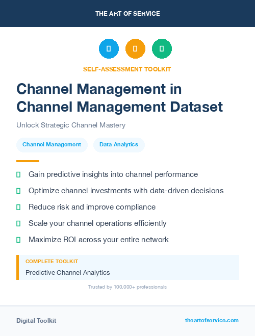 Channel Management in Channel Management Dataset