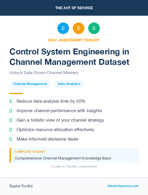 Control System Engineering in Channel Management Dataset