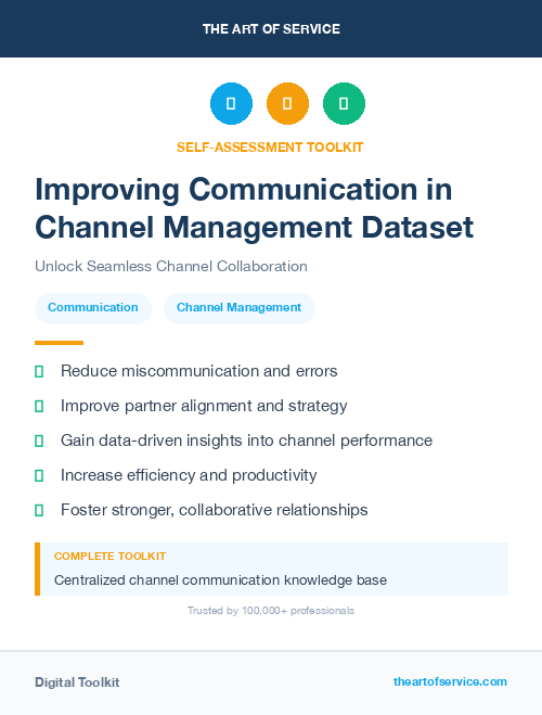 Improving Communication in Channel Management Dataset