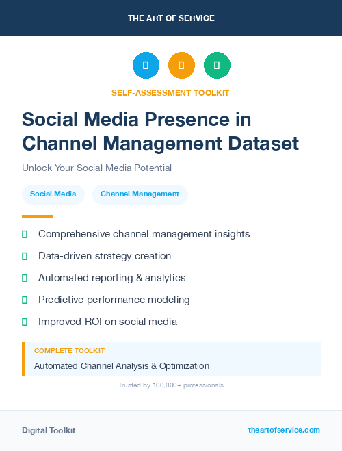 Social Media Presence in Channel Management Dataset