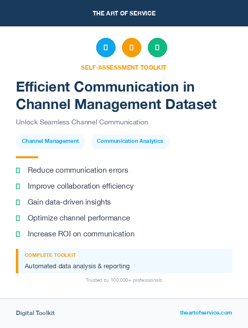 Efficient Communication in Channel Management Dataset