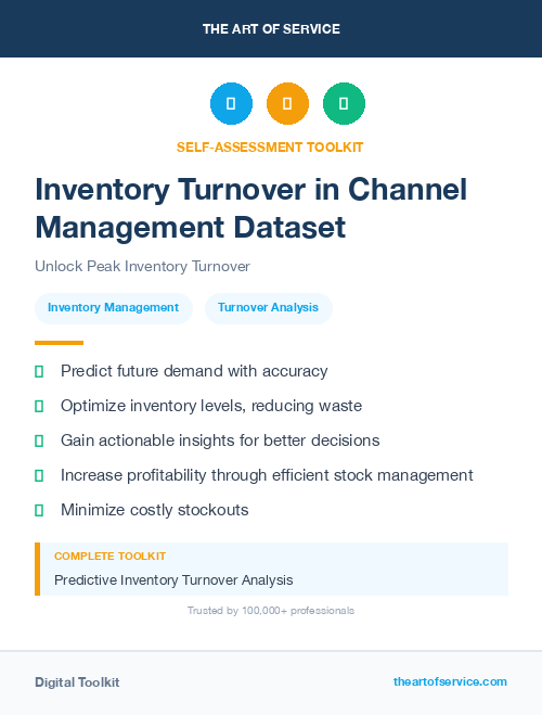 Inventory Turnover in Channel Management Dataset