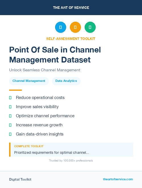 Point Of Sale in Channel Management Dataset