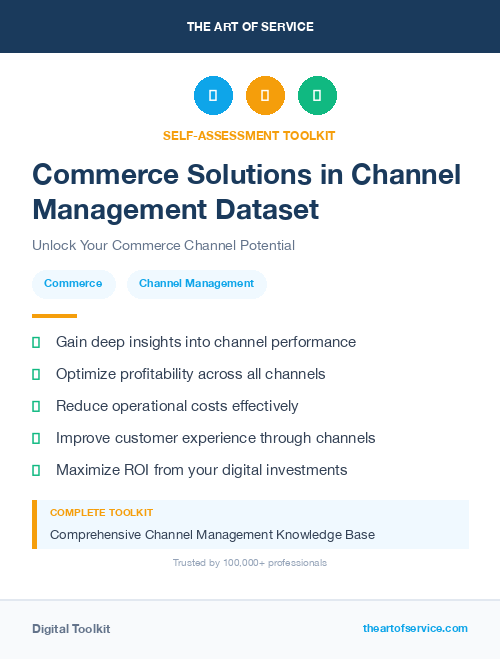 Commerce Solutions in Channel Management Dataset