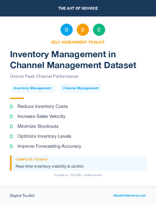 Inventory Management in Channel Management Dataset