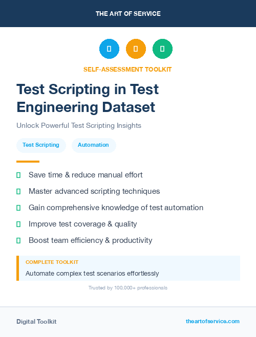 Test Scripting in Test Engineering Dataset