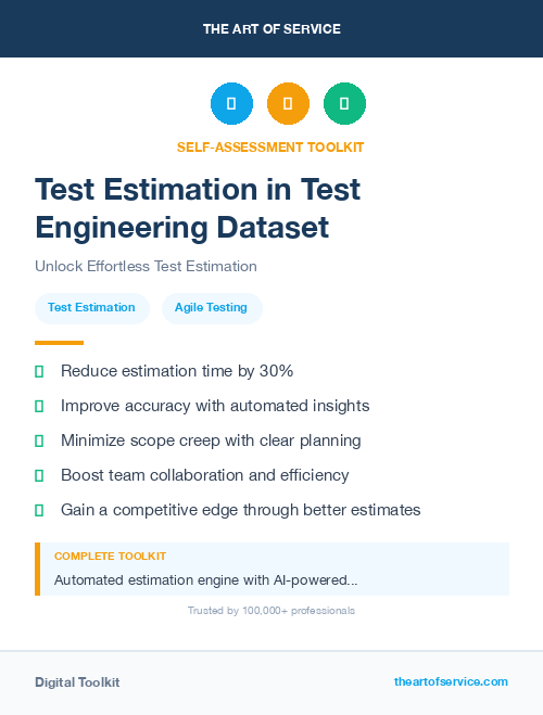 Test Estimation in Test Engineering Dataset