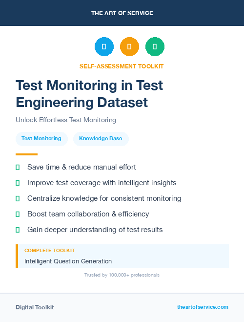 Test Monitoring in Test Engineering Dataset