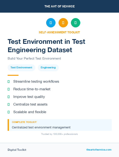 Test Environment in Test Engineering Dataset