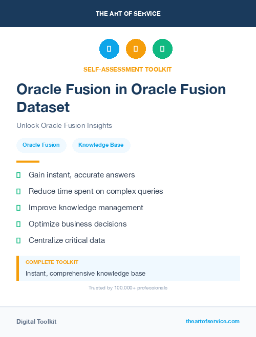 Oracle Fusion in Oracle Fusion Dataset