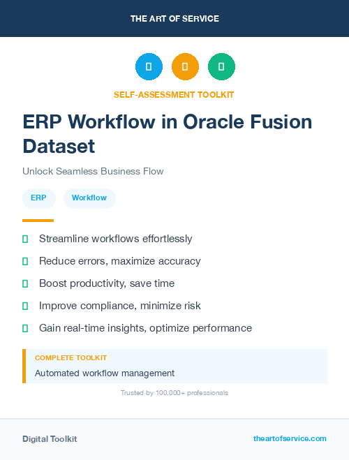 ERP Workflow in Oracle Fusion Dataset