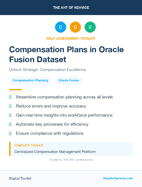 Compensation Plans in Oracle Fusion Dataset