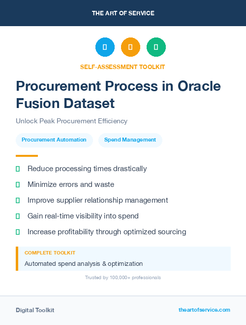 Procurement Process in Oracle Fusion Dataset