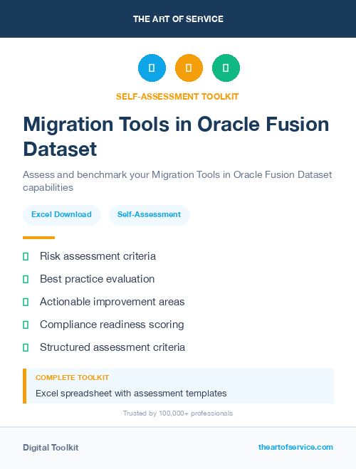 Migration Tools in Oracle Fusion Dataset