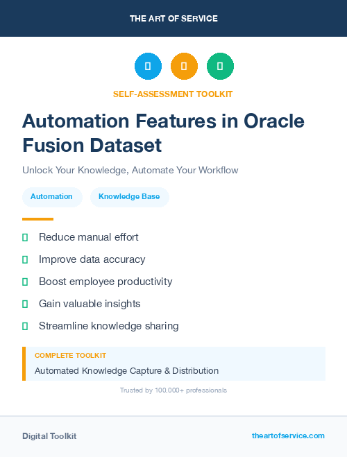 Automation Features in Oracle Fusion Dataset