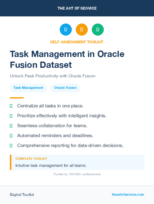 Task Management in Oracle Fusion Dataset