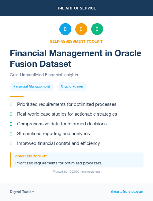 Financial Management in Oracle Fusion Dataset