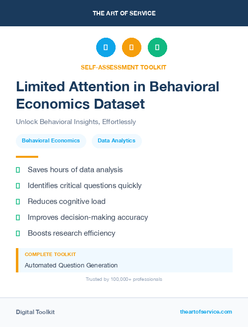 Limited Attention in Behavioral Economics Dataset