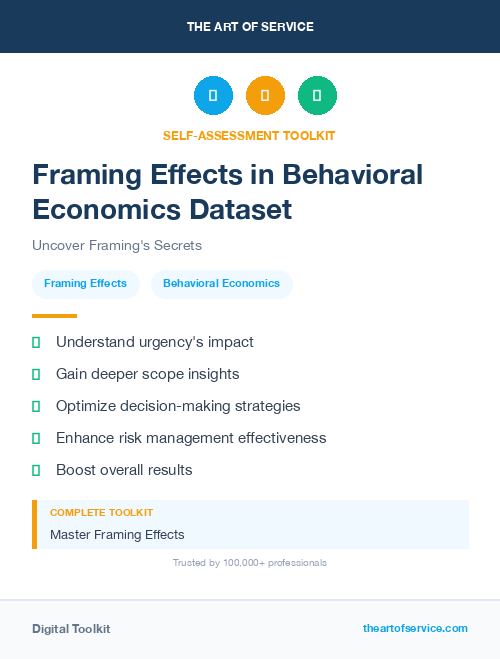 Framing Effects in Behavioral Economics Dataset