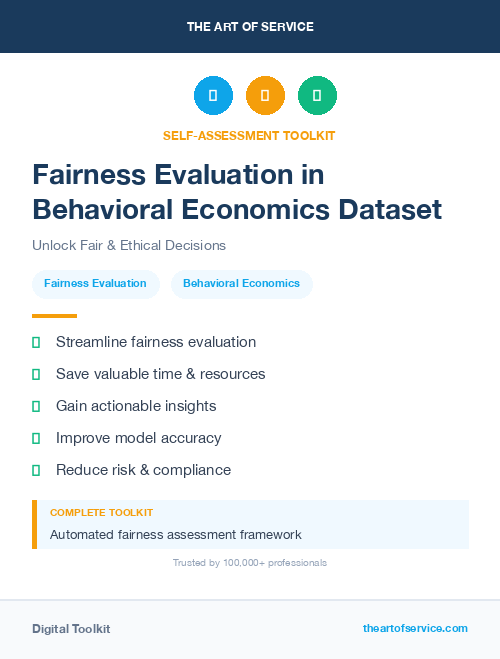 Fairness Evaluation in Behavioral Economics Dataset