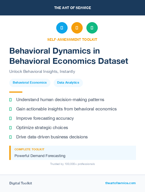 Behavioral Dynamics in Behavioral Economics Dataset