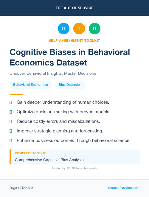 Cognitive Biases in Behavioral Economics Dataset