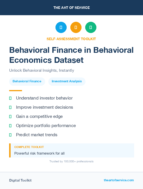 Behavioral Finance in Behavioral Economics Dataset