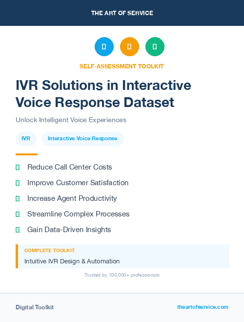 IVR Solutions in Interactive Voice Response Dataset
