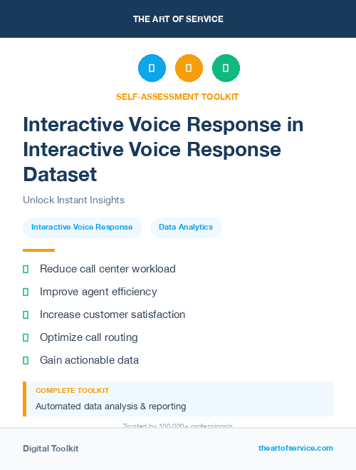 Interactive Voice Response in Interactive Voice Response Dataset