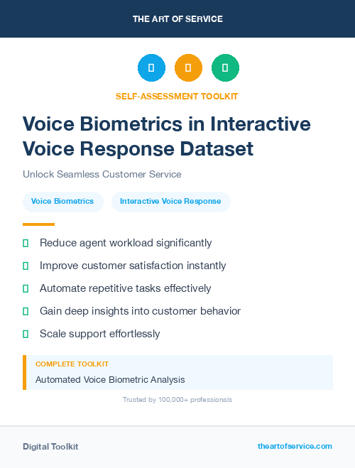 Voice Biometrics in Interactive Voice Response Dataset