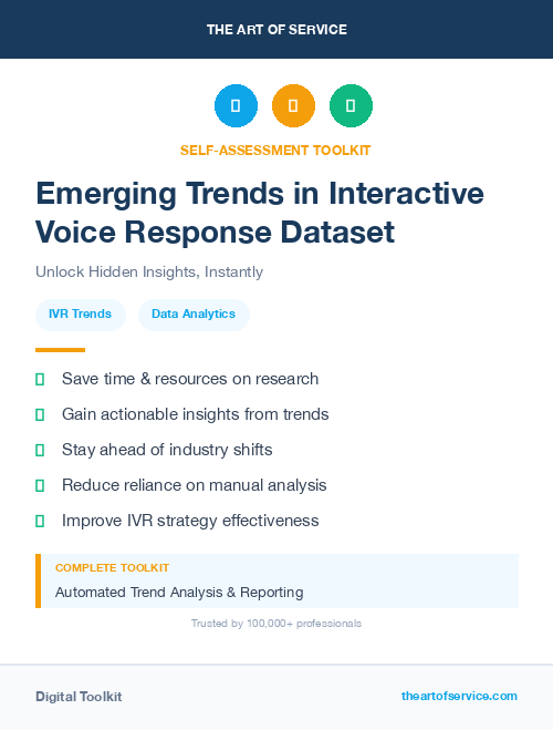 Emerging Trends in Interactive Voice Response Dataset