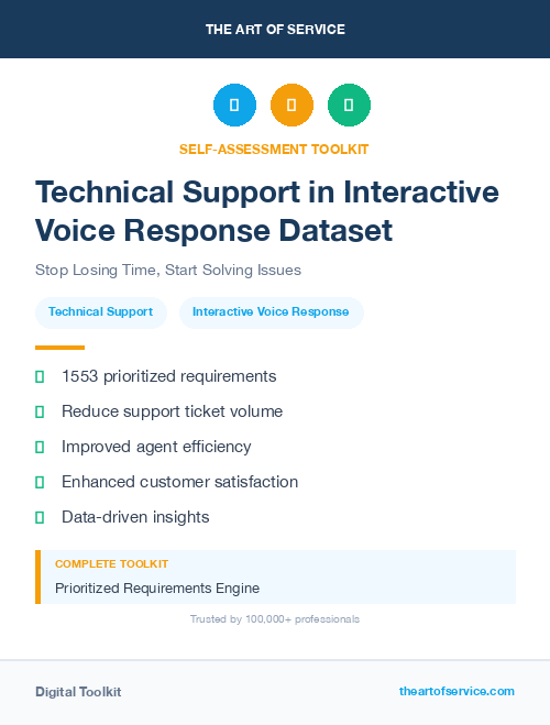 Technical Support in Interactive Voice Response Dataset