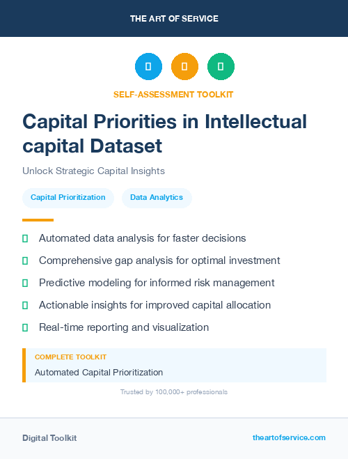 Capital Priorities in Intellectual capital Dataset