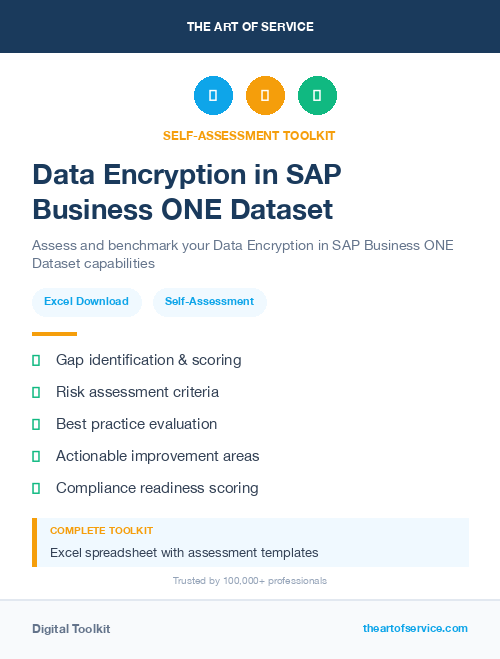 Data Encryption in SAP Business ONE Dataset