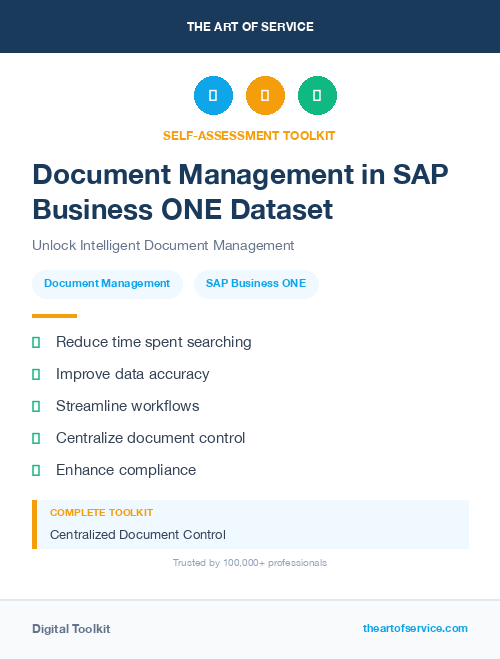 Document Management in SAP Business ONE Dataset