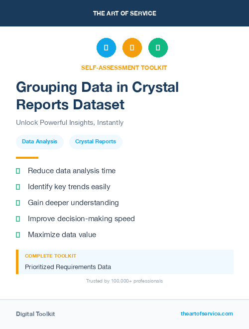 Grouping Data in Crystal Reports Dataset