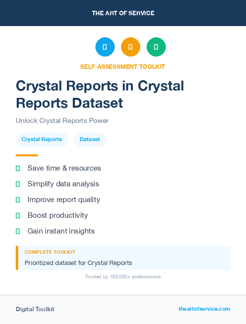 Crystal Reports in Crystal Reports Dataset