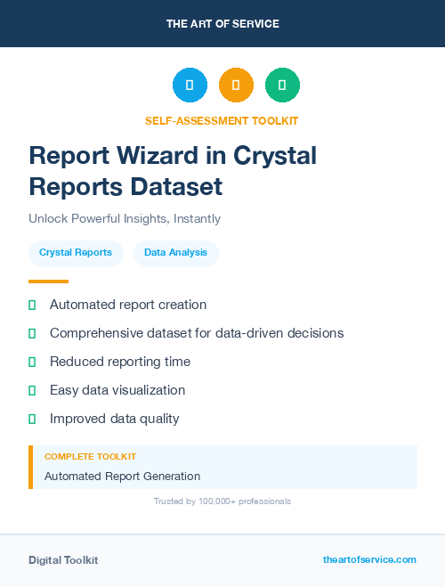 Report Wizard in Crystal Reports Dataset
