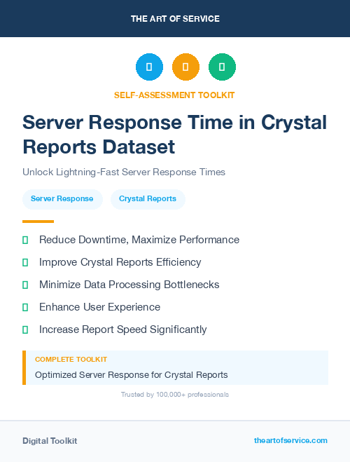 Server Response Time in Crystal Reports Dataset