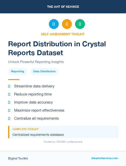 Report Distribution in Crystal Reports Dataset