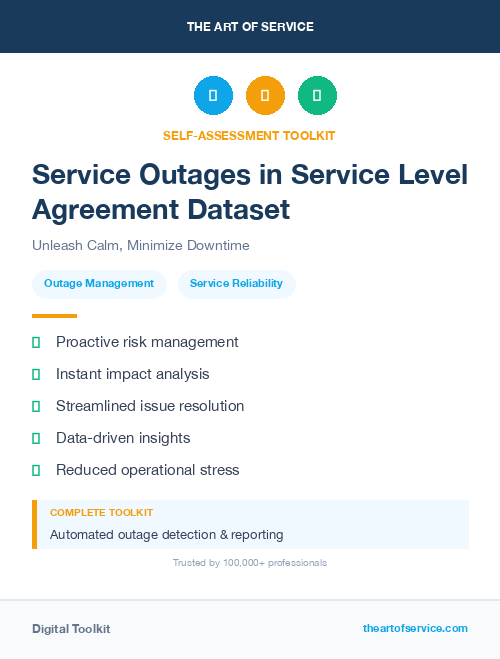 Service Outages in Service Level Agreement Dataset