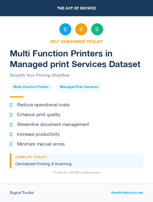 Multi Function Printers in Managed print Services Dataset