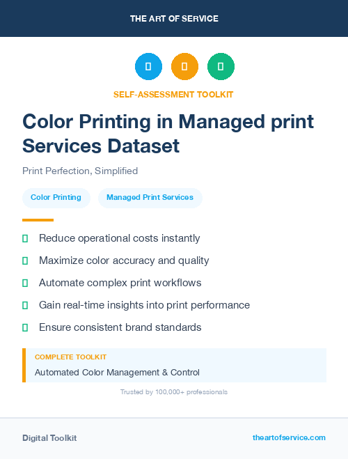Color Printing in Managed print Services Dataset