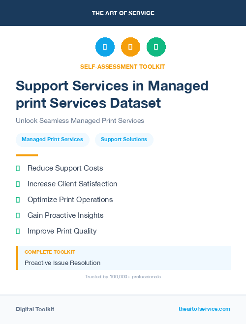 Support Services in Managed print Services Dataset