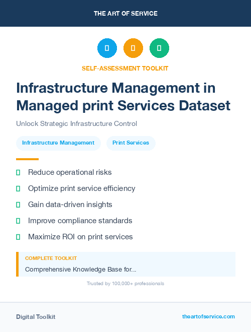 Infrastructure Management in Managed print Services Dataset
