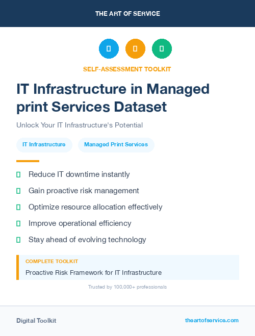 IT Infrastructure in Managed print Services Dataset